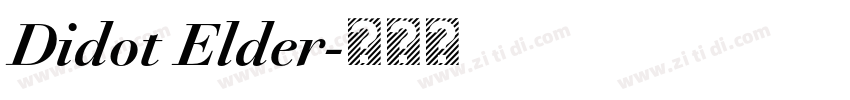 Didot Elder字体转换